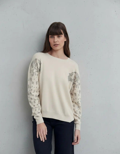 Sweater Importado Detalles Mangas Amplio Cod. 331 Hasta Xxl