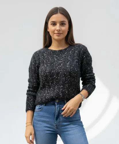 Sweater Tejido  Pelucitas Colores Importado