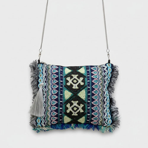 Cartera Bandolera Sobre Importado Bordado Tipo Holi Rapsodia