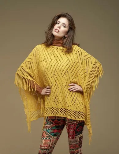 Poncho Ruana Tejidos Importados