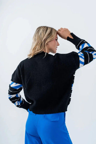 Sweater Tejido Rayado Colores