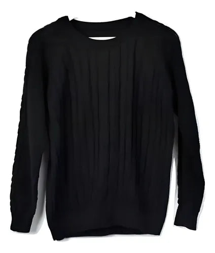 Sweater Tejido Amplio Liso Ochos