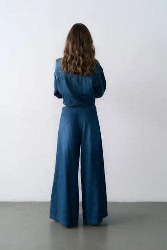Pantalón Palazzo Jean Extra Wide Denim