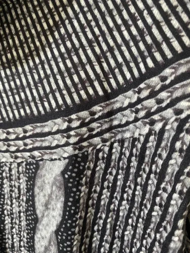 Vestido De Lanilla Estampado Gris Estampado L