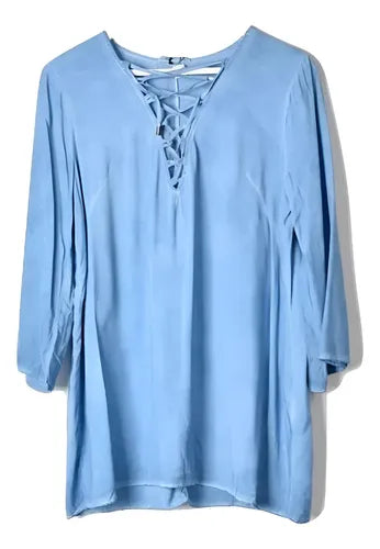 Blusa Tunica Camisa Importada Manga 3/4