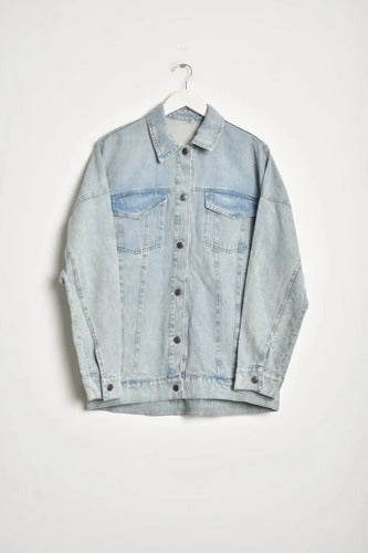 Campera De Jean Amplia Oversize