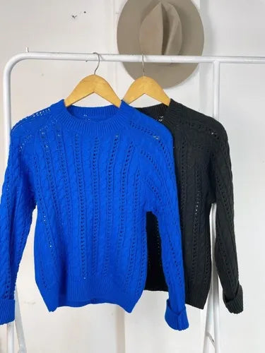 Sweater Tejido Trenzado