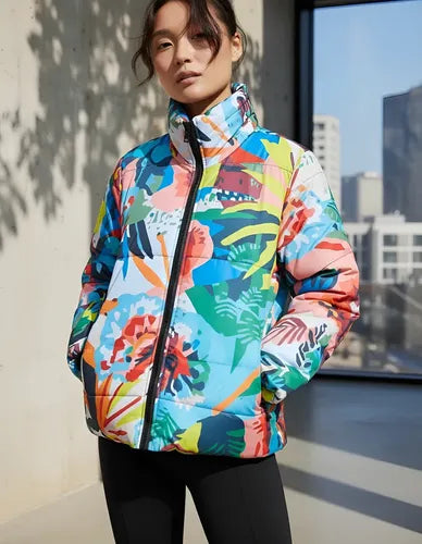 Campera De Abrigo Puffer Estampada Estampada L