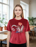 Remera De Chifón Bordada