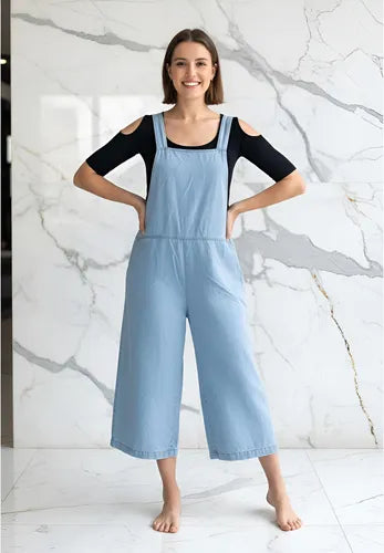 Jardinero Enterito Denim Jean Celeste Lisa M