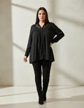 Camisa  Blusa Importada Fibrana  (258) Negro Liso M