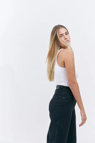 Jean Wide Leg Negro