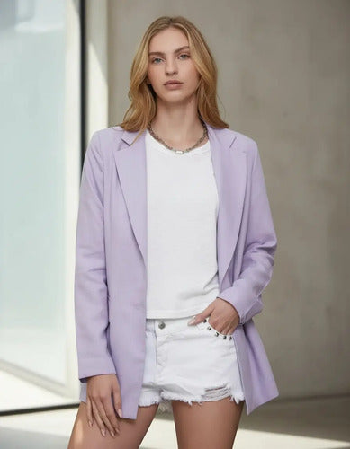 Saco Blazer De Lino