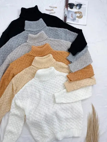 Sweater Tejido Polera Amplio Oversize