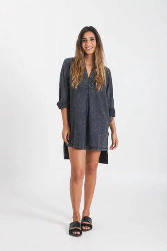 Vestido Túnica De Jean Denim