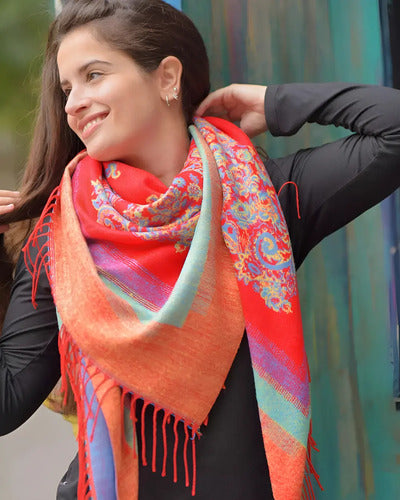 Pashmina Bufanda Bufandon Boho Mandalas Búlgaros Grande