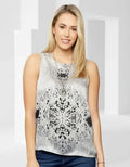 Blusa Musculosa De Diseño Fiesta Noche Vestite Y Andate Negro Estampada M