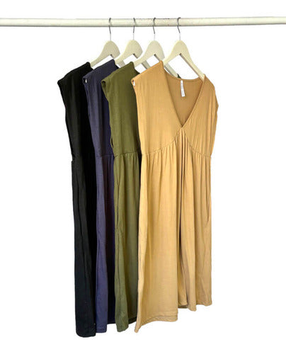 Vestido De Jersey Corto Escote En V