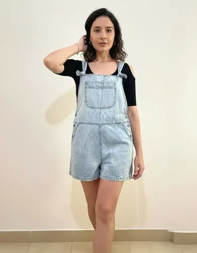Enterito Mono Jean Corto Denim