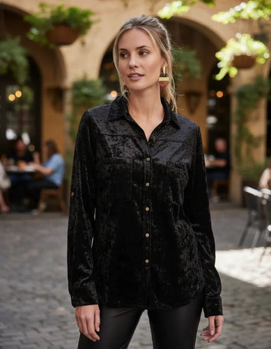 Camisa Importada Chifon Velvet Colores Tipo Vars India Style