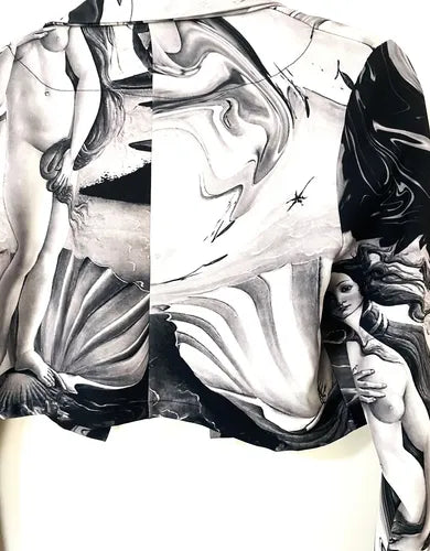 Saco Chaqueta Fiesta Noche Venus Collage Cupido Arte
