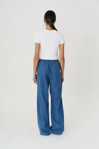 Pantalón De Jean Camisero Parachute Denim Modelo Amplio