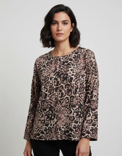 Blusa Remera Manga Larga Oxford Diseño