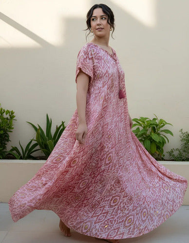 Vestido India Importado Seda Hindú Talle Grande Xxxl Fiesta