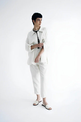 Saco Camisaco Twill Sastrero Talle Grande Oversize