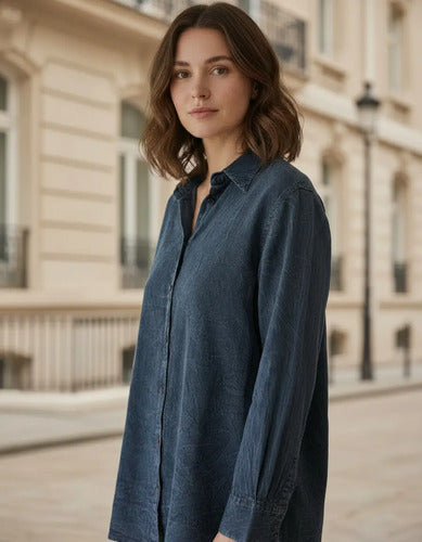 Camisa De Jean Importada Nevada Modelo Grande