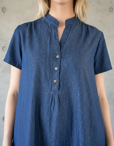 Vestido Jean Denim Talle Grande Talle Especial