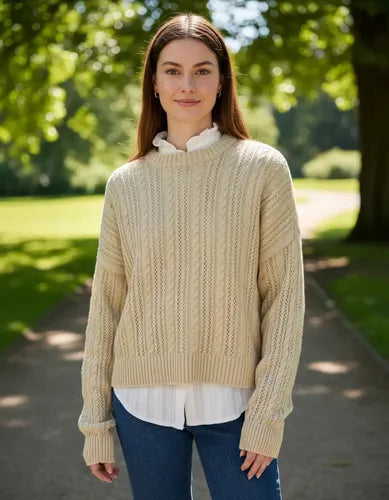 Sweater Tejido Trenzado