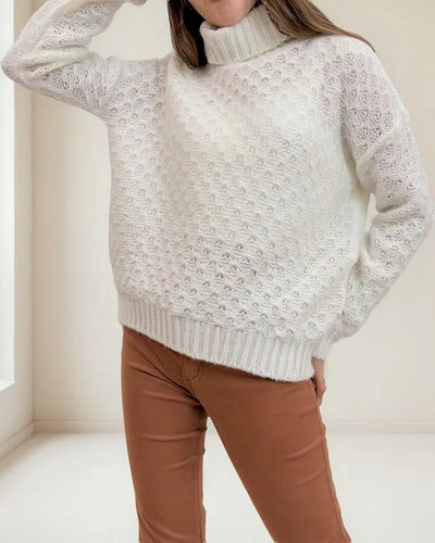 Sweater Tejido Polera Amplio Oversize