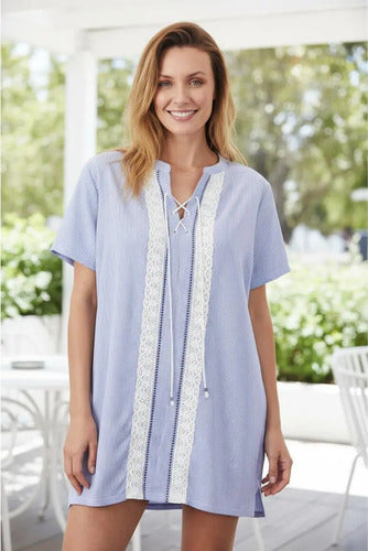 Vestido Corto Boho  Oversize Talle Grande Xxl