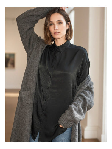 Camisa Marca Vestite Y Andate Negro Lisa 1