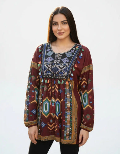 Vestido Importado Lanilla Boho, Tipo India Style