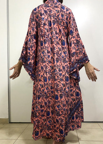 Vestido Mangas Oxford Importado Seda Hindú