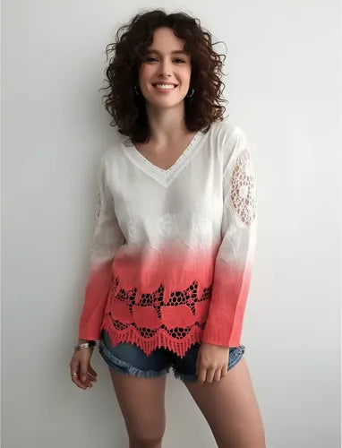 Camisa Blusa Importada Estilo Boho Batik