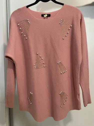 Sweater Con Strass Importado Cod. 220