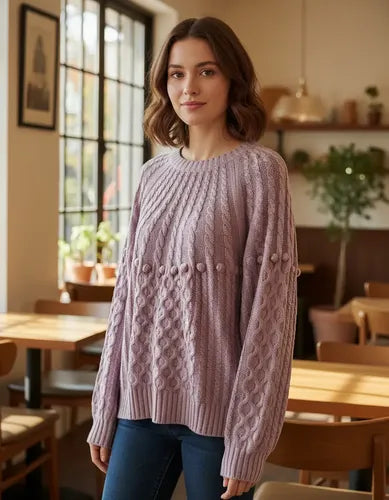 Sweater Tejido Folk Cod. 022 Modelo Amplio