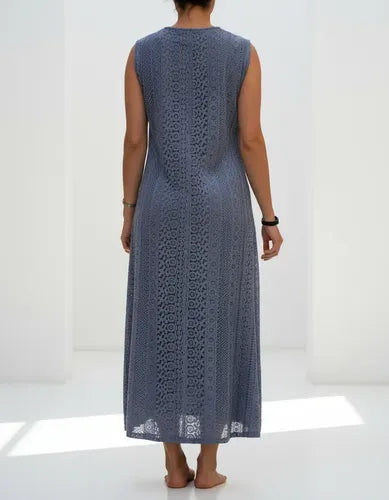 Vestido Sin Mangas Largo Con Forro Boho
