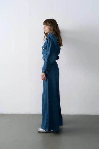 Pantalón Palazzo Jean Extra Wide Denim