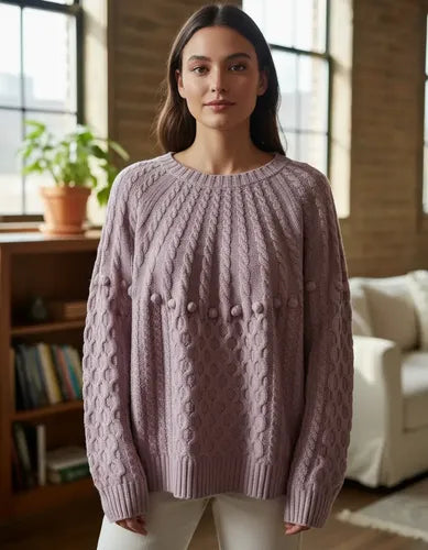 Sweater Tejido Folk Cod. 022 Modelo Amplio