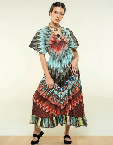 Vestido  Largo Importado  Boho Estampado
