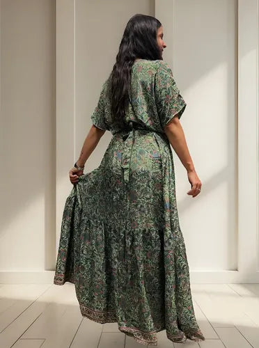 Vestido Largo Seda Hindú Estilo Vars