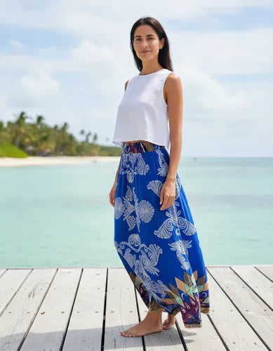 Pollera Larga Maxi Estampada