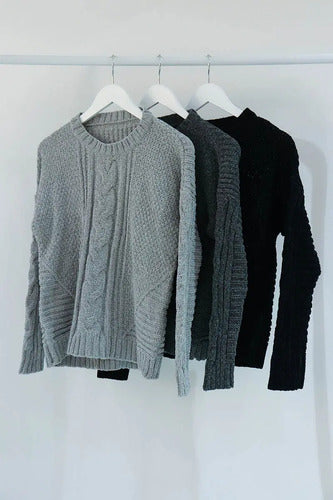 Sweater Pullover Chenille Básico