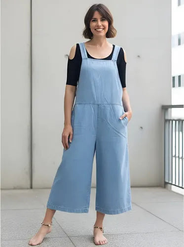 Jardinero Enterito Denim Jean Celeste Lisa M