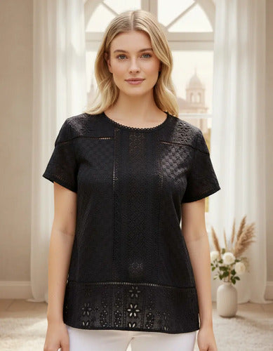 Camisa  Blusa Remera  Boho Hippie Chic Importada Negro L