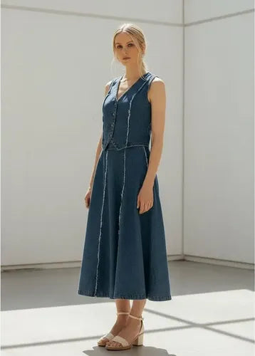 Chaleco De Jean Desflecado